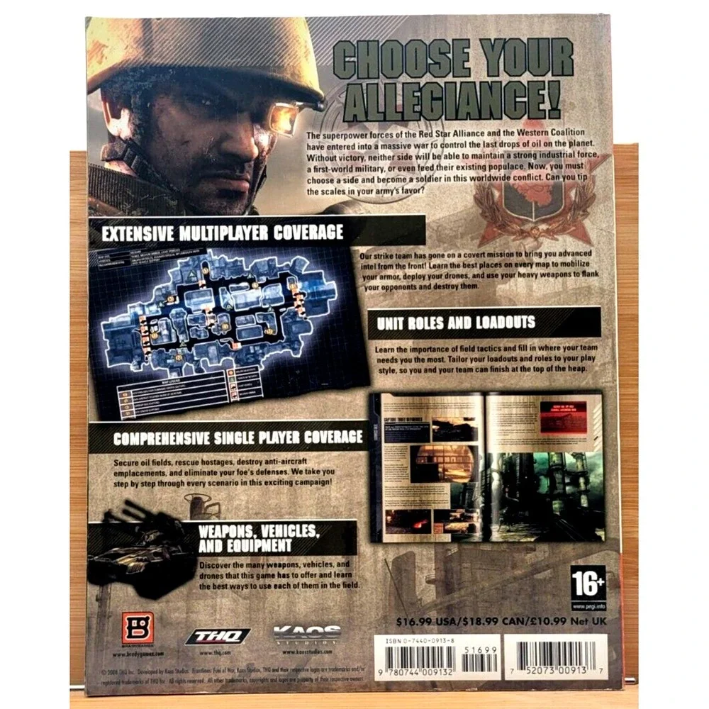 FRONTLINES FUEL OF‎ WAR BRADYGAMES OFFICIAL GAME STRATEGY GUIDE THQ XBOX 360 PC